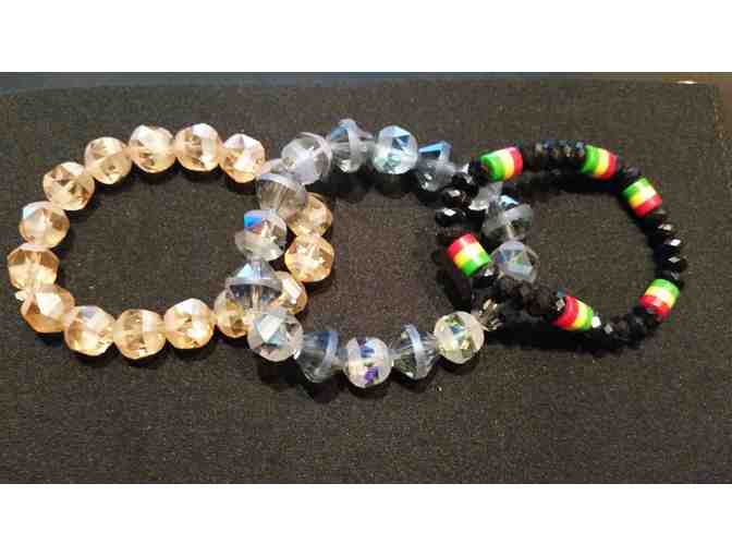 Custom Made Glass Bead Bracelet - Photo 1