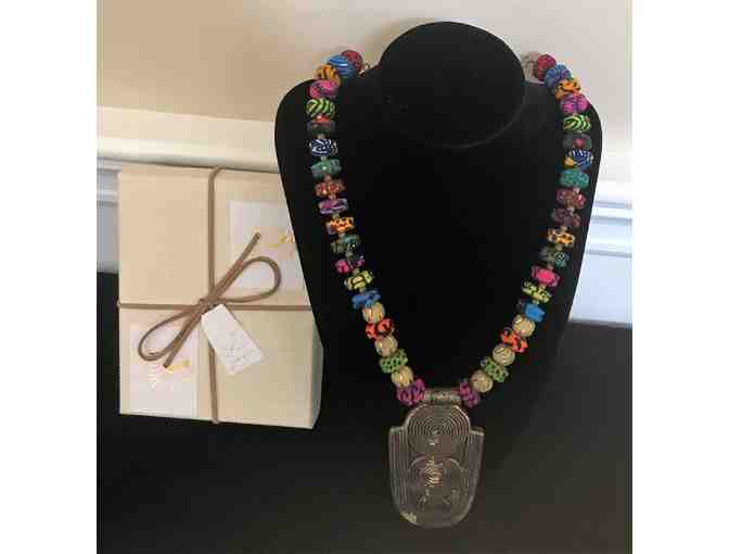 Custom Made Designer Necklace with Aztec Pendant - Photo 1