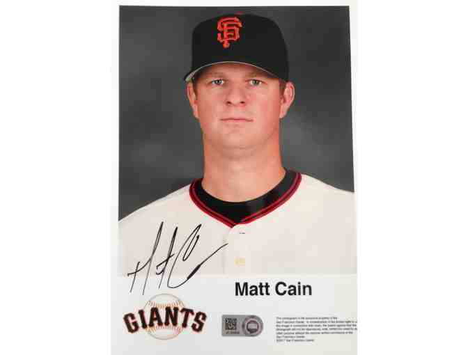 San Francisco Giants - Matt Cain Autographed Photo