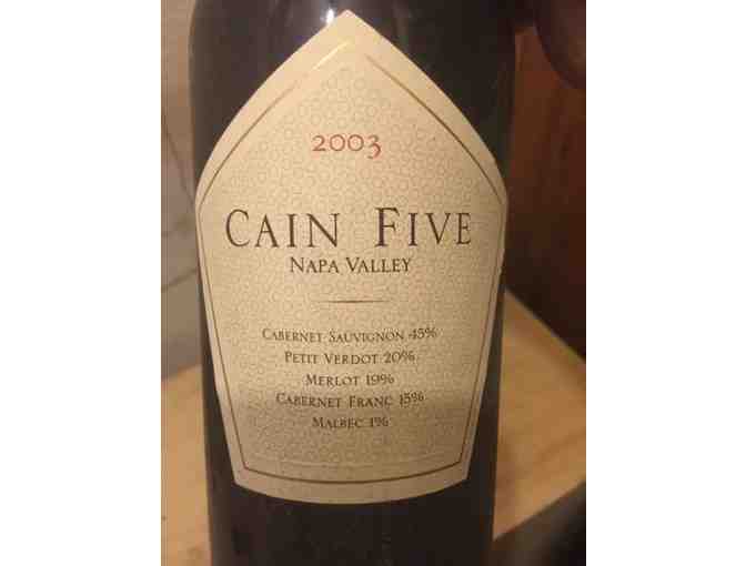 2 bottles of 2003 Cain Five