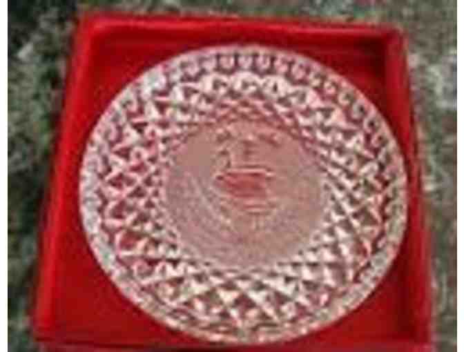 12 Days of Christmas 1990 Waterford Christmas Plate & Ornament Swans-a-Swimming.