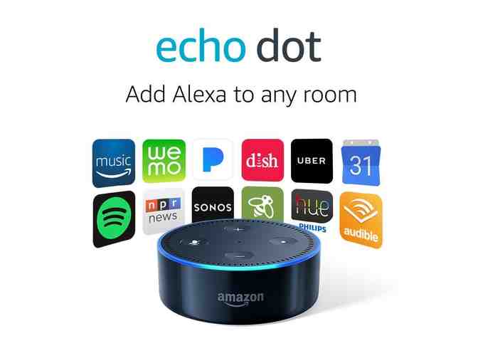 Amazon Echo Dot (2nd generation) -- CLOSES SATURDAY, APRIL 14 AT THE SOIREE