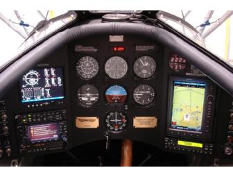 A WACO YMF-5D classic sport biplane