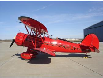 A WACO YMF-5D classic sport biplane