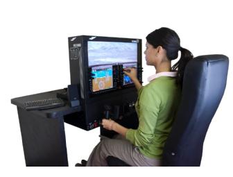 Table mounted Redbird simulator