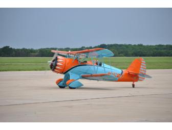 A WACO YMF-5D classic sport biplane