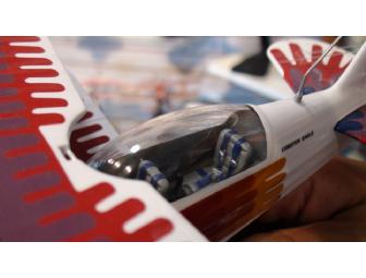 Hand carved CUSTOM wood model airplane from Gift of Wings