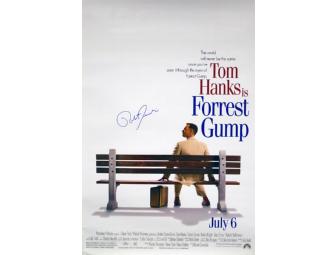 Framed Poster of the Movie 'Forrest Gump', autographed by Director Robert Zemeckis
