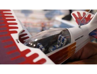 Hand carved CUSTOM wood model airplane from Gift of Wings