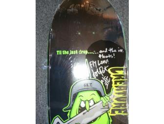 Skateboard deck signed by FWA pilot and former professional skateboarder, John Ponts!