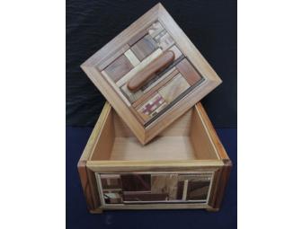 Handcrafted Wood Treasure Chest