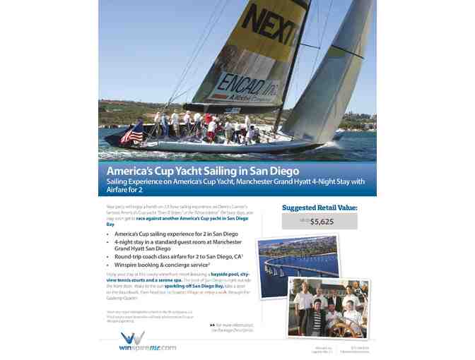 AMERICA'S CUP YACHT SAILING IN SAN DIEGO