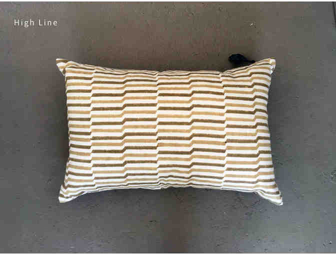 Three Seema Krish Hand Block Printed Pillows