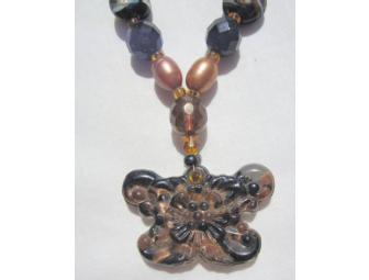 BJN124 Butterfly Necklace, One of a Kind, Hand Crafted
