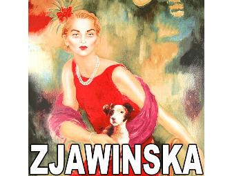 MIMI AND DOG ALEX by Renowned Artist:  Joanna Zjawinska!
