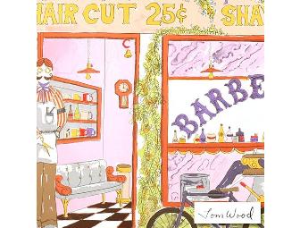 1 ONLY! THREE STAR COLLECTIBLE!: THE BARBER SHOP BY THOMAS WOOD
