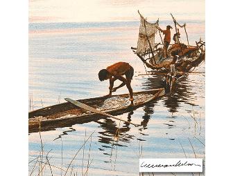 1 ONLY!  FIVE STAR COLLECTIBLE! 'Philippine Fisherman' by William Nelson!!