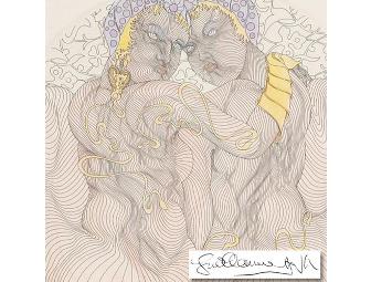 1 ONLY!  FIVE STAR COLLECTIBLE:   'Gemini' by Guillaume Azoulay  Rare Etching