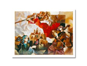 1 ONLY!  FOUR COLLECTIBLE!!: LTD. EDITION SERIGRAPH:  'Spirit Of Song' by Galina Datloof