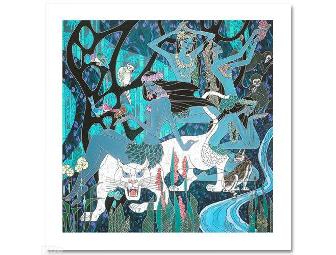1 ONLY!  FOUR STAR COLLECTIBLE! 'White Panther' by Richard Zu Ming Ho!!!!!