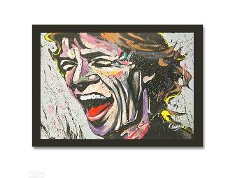 1 ONLY!  FOUR STAR COLLECTIBLE!! MICK JAGGER!!!!!  By Renowned Artist:  Garibaldi!!!