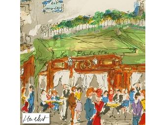 1 ONLY! FOUR STAR COLLECTIBLE: 'Cafe La Palette' by Urbain Huchet