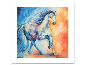 1 ONLY!  FOUR STAR COLLECTIBLE:  LTD ED.GICLEE ON CANVAS:  'Blue Runner' by Marcia Baldwin