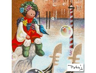 AAA COLLECTIBLE! LIMITED EDITION SERIGRAPH: LITTLE ANGEL BY GANDOLFI!!