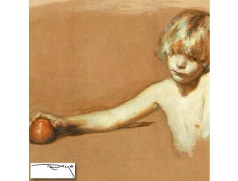 AAAAA: 'Nina Con Manzana' by GLOBALLY ACCLAIMED ARTIST: Royo