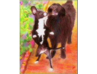 NEW!!!!  Get YOUR VERY OWN FAVORITE PET PORTRAIT here!!! 30x40' on Pre-stretched Canvas!!
