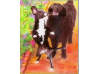 NEW!!!! Get YOUR VERY OWN FAVORITE PET PORTRAIT here!!! 30x40' on Pre-stretched Canvas!!