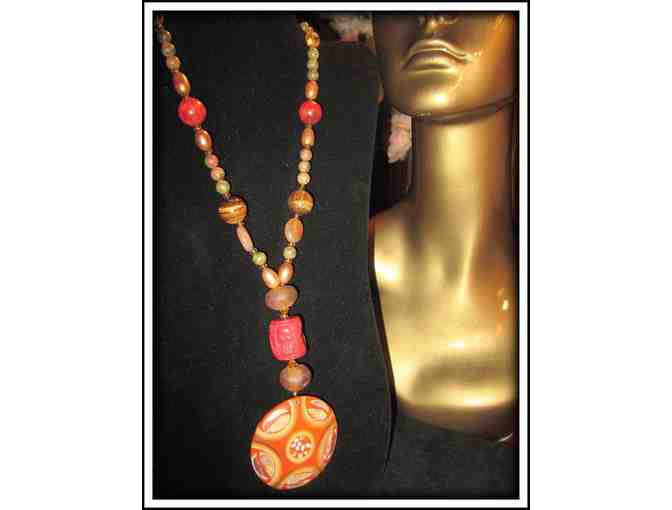 #33:  1/KIND GEMSTONE NECKLACE