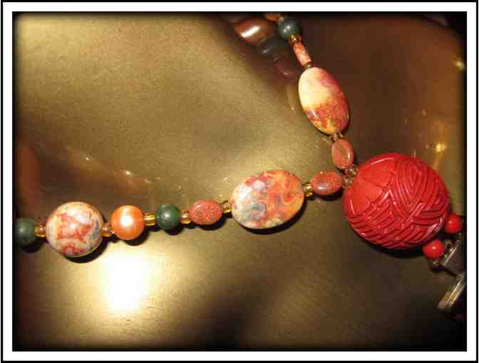 #34: 1/KIND GEMSTONE NECKLACE