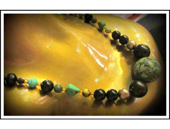 #45: 1/KIND GEMSTONE NECKLACE