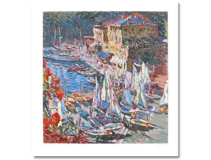 *1 ONLY!  FOUR STAR COLLECTIBLE!  LTD EDITION SERIGRAPH: VALE A PORTOFINO BY MARCO SASSONE