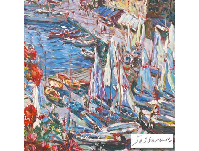 *1 ONLY!  FOUR STAR COLLECTIBLE!  LTD EDITION SERIGRAPH: VALE A PORTOFINO BY MARCO SASSONE