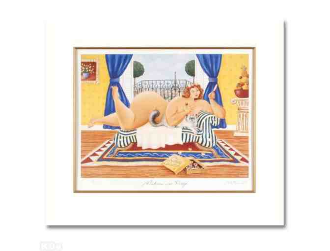 '*!: 1 only:  LIMITED EDITION (MATTED) LITHOGRAPH: Madonna avec Pussy by Matthew Watts