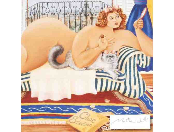 '*!: 1 only:  LIMITED EDITION (MATTED) LITHOGRAPH: Madonna avec Pussy by Matthew Watts