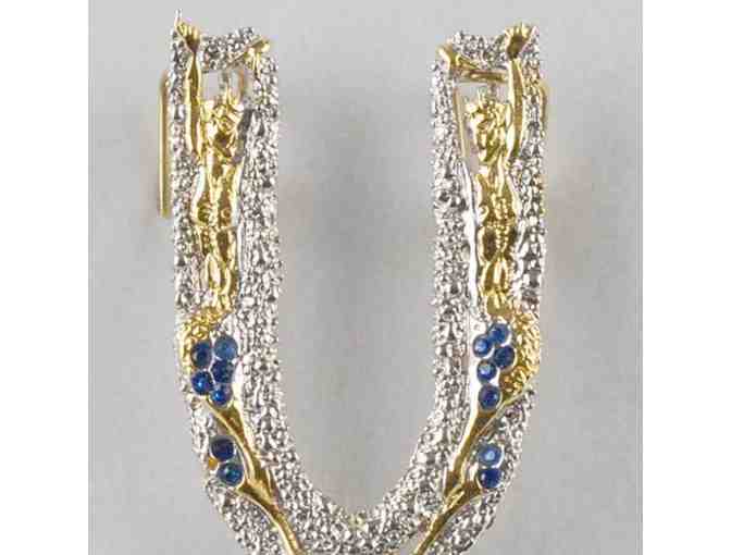 1 ONLY!From the 'Father Of Art Deco', Collectible Art to Wear by ERTE! 'U' Pendant/Brooch