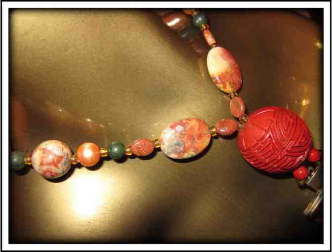 #34: 1/KIND GEMSTONE NECKLACE