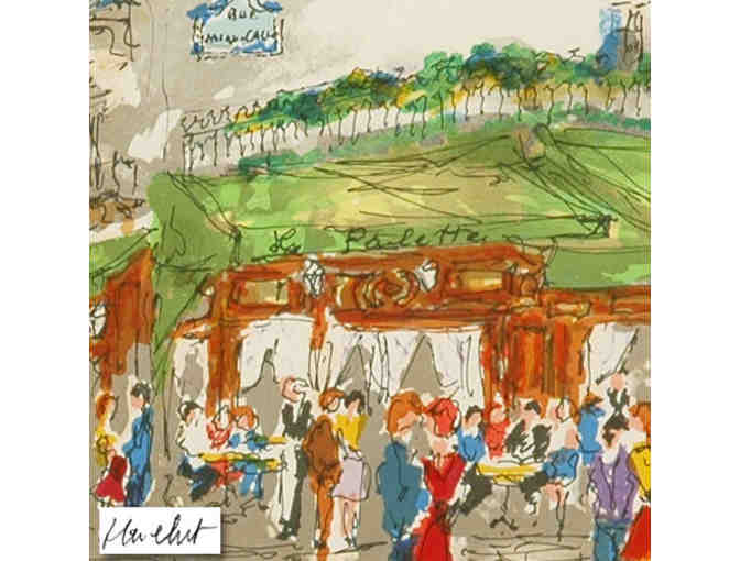 *1 ONLY!  FOUR STAR COLLECTIBLE:    'Cafe La Palette' by Urbain Huchet