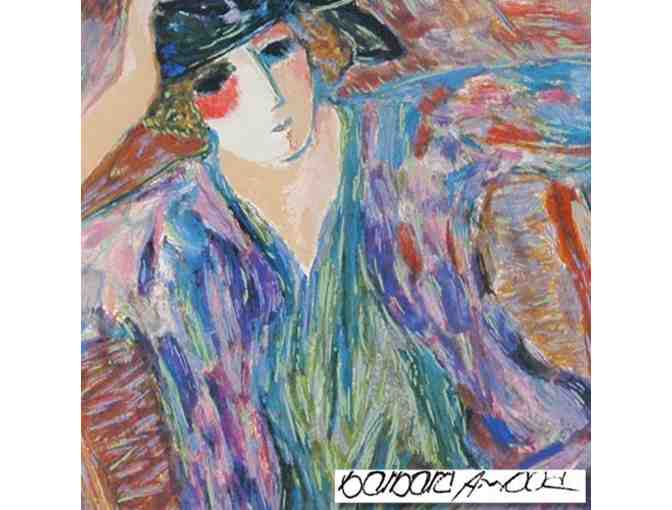 '*1 ONLY! FIVE STAR COLLECTIBLE! 'Pensive Woman' by Barbara Wood!!!!'