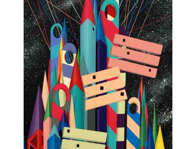 'Future Way' Limited Edition Serigraph (30' x 35') by Neo-Geo Artist Stan Solomon