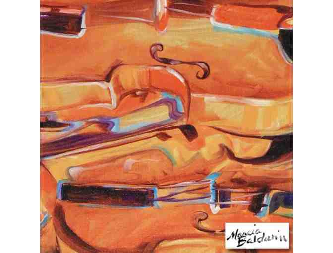 'MUSIC: VIOLIN ABSTRACT' BY MARCIA BALDWIN