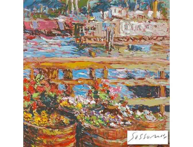 **** 'HOUSEBOAT FLOWERS' by Renowned Artist MARCO SASSONE!
