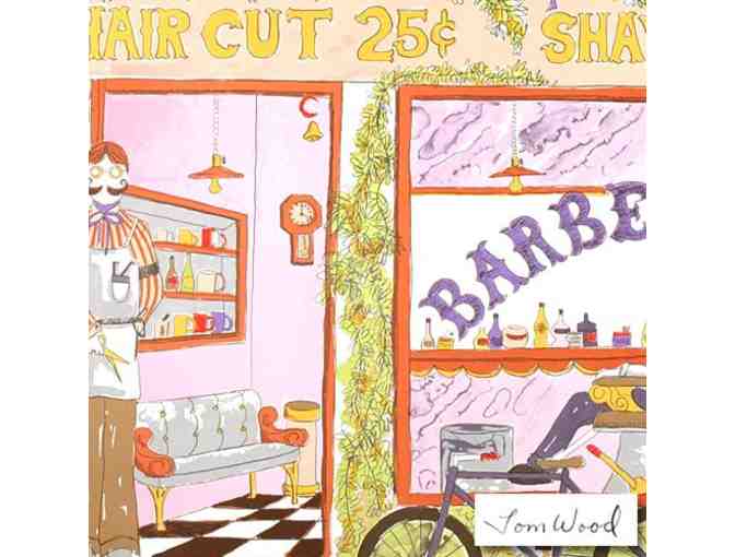 1  ONLY! * THREE STAR COLLECTIBLE!: THE BARBER SHOP BY THOMAS WOOD