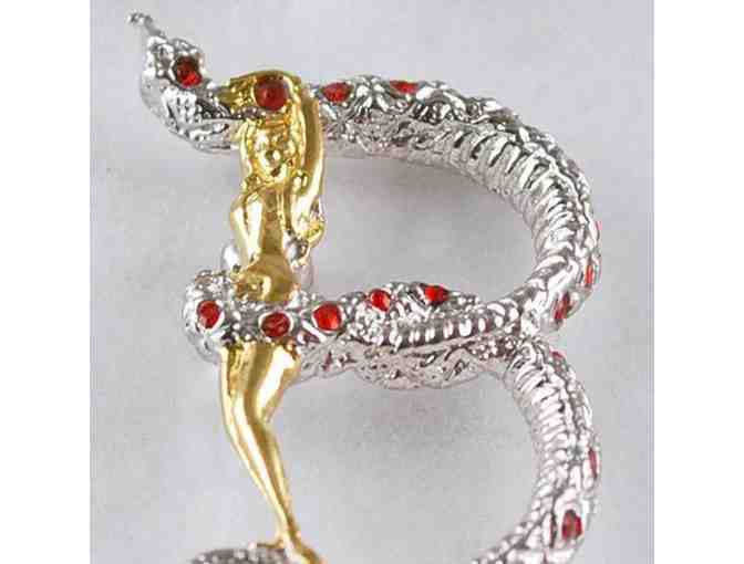 1 ERTE!! From the 'Father Of Art Deco' Collectible Art to Wear! 'B' Pendant/Brooch