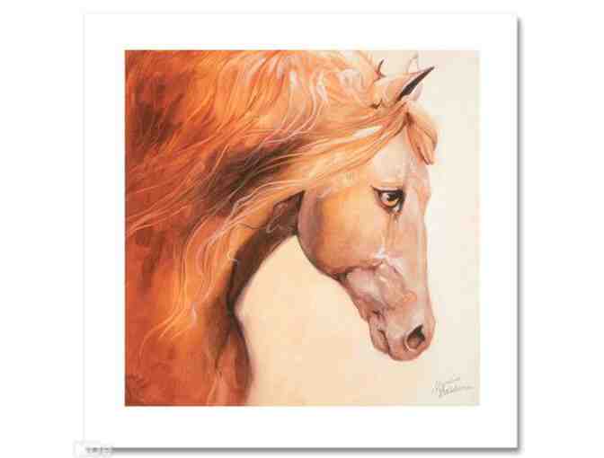 1 ONLY!  FOUR STAR COLLECTIBLE!  LTD. ED GICLEE ON CANVAS! GOLDEN EQUINE by Marcia Baldwin
