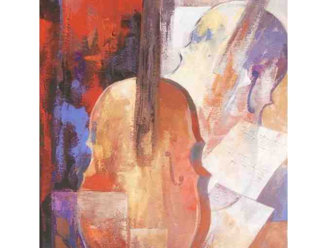 'Strings in My Memory' Limited Edition Giclee on Canvas by gifted artist Arbe!