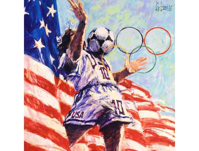 *** ' 1994 U.S. Soccer Team Official 1996 Centennial Olympic Games Poster by Aldo Luongo!